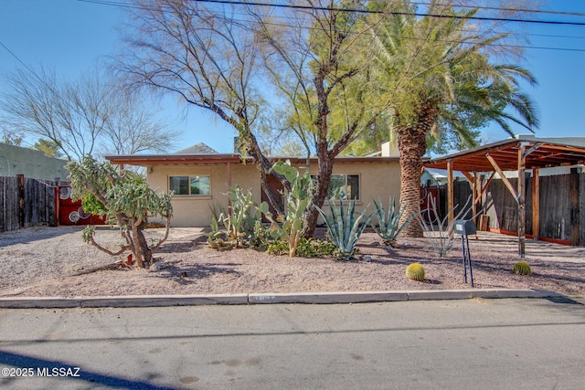 view of front of home