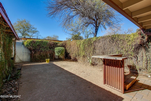 view of yard with a patio