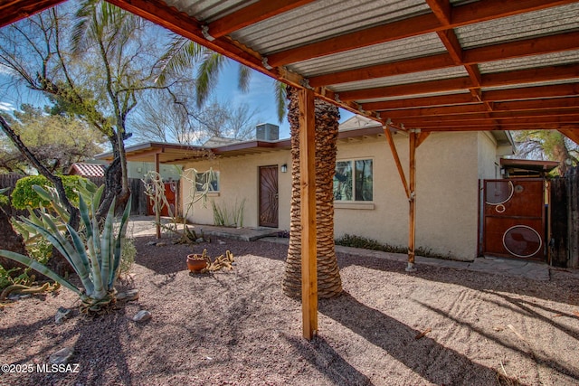 view of patio featuring cooling unit