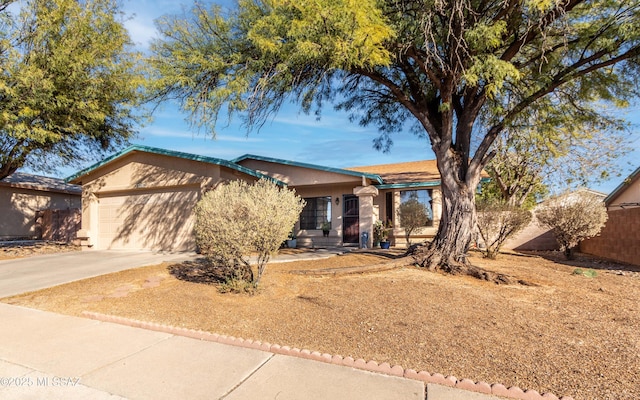 ranch-style house with a garage