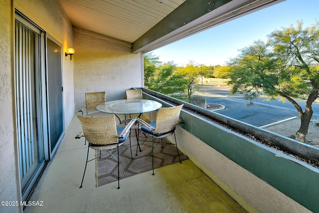 view of balcony