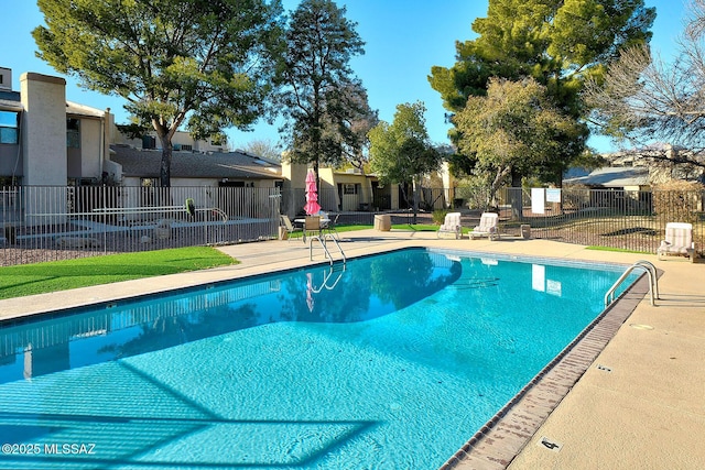 view of pool with a patio area