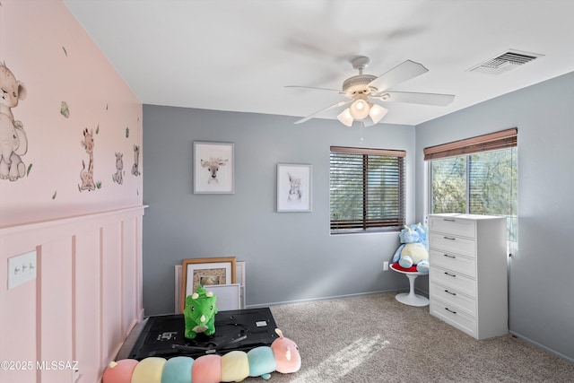 7585 E Majestic Palm Ln, Tucson, AZ 85756 - bedroom with carpet flooring and ceiling fan