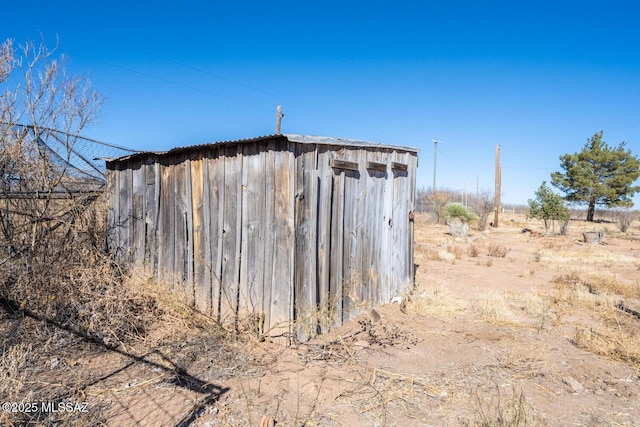 view of outdoor structure