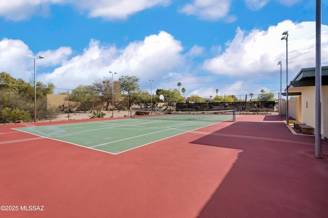 view of sport court with basketball court