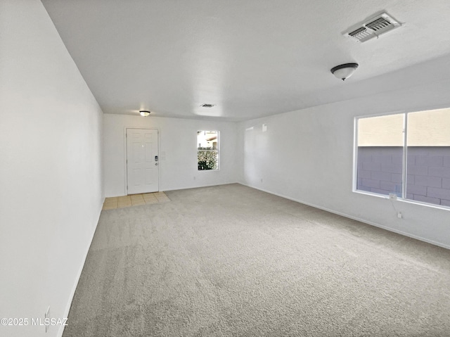 view of carpeted empty room