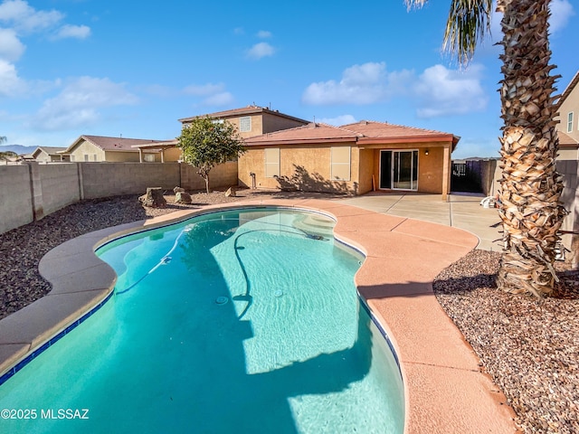 view of pool with a patio area