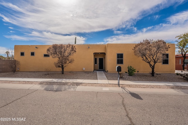 view of pueblo-style home