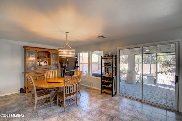 view of dining room