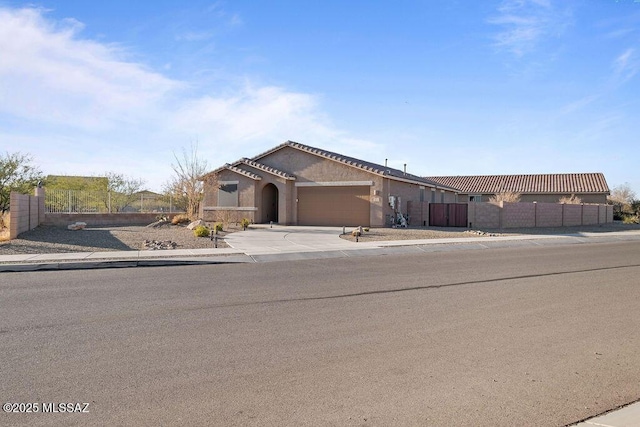 view of front of house featuring a garage