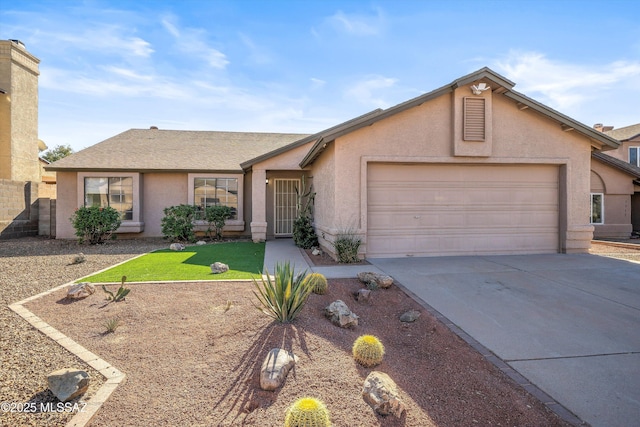 ranch-style house with a garage