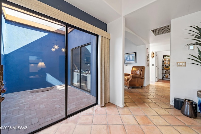 interior space featuring tile patterned floors