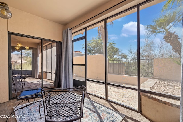 view of sunroom / solarium