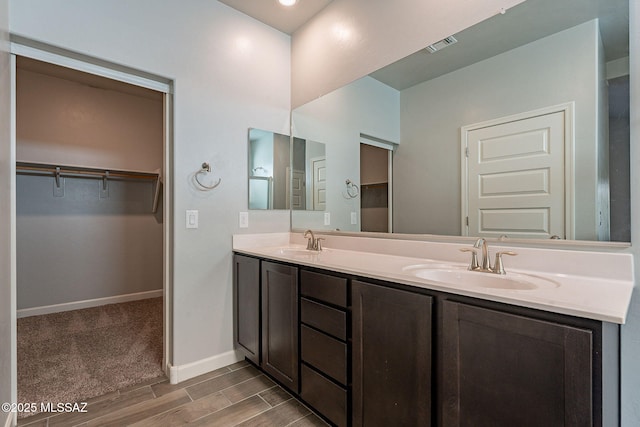 bathroom featuring vanity