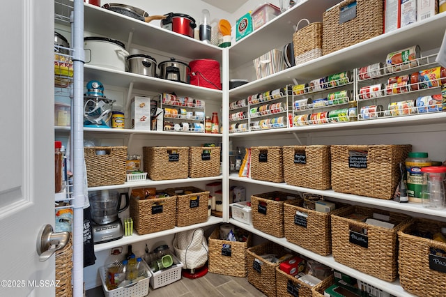 view of pantry