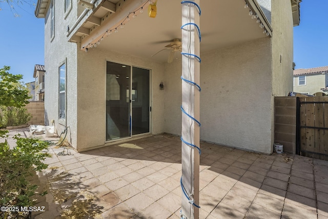 view of patio with fence