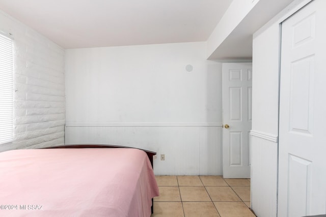 view of tiled bedroom