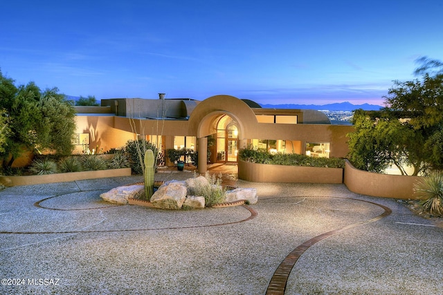 view of pueblo-style house