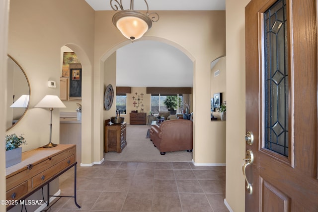 view of tiled entryway