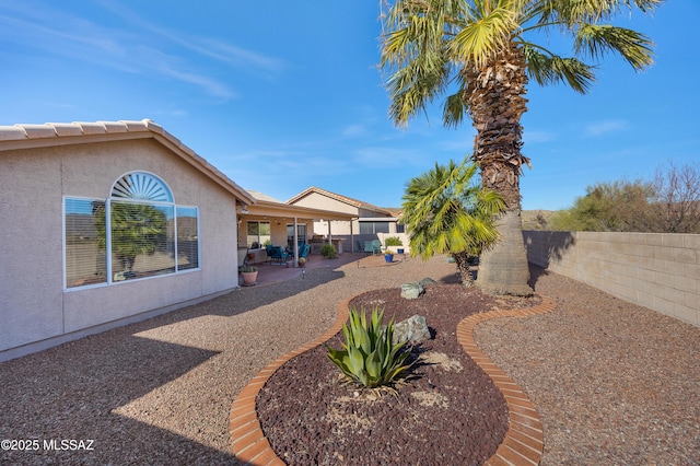 view of yard with a patio