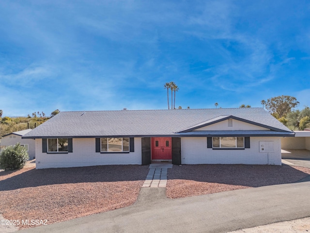 view of ranch-style house