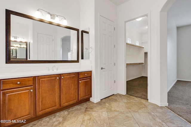 bathroom with vanity