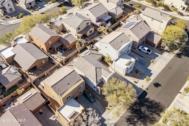 aerial view featuring a residential view