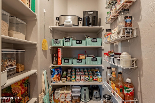 view of pantry