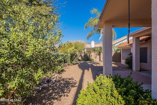 view of yard with a patio