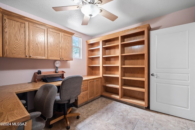 office with ceiling fan