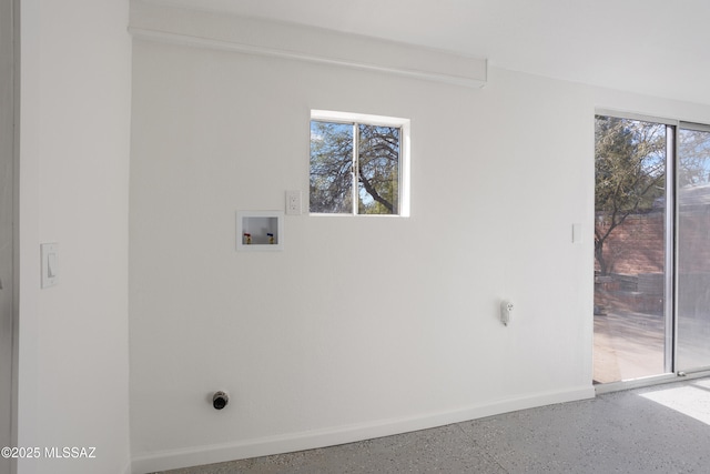 laundry room with hookup for a washing machine and hookup for an electric dryer