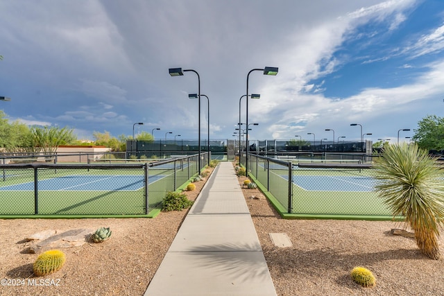 view of tennis court