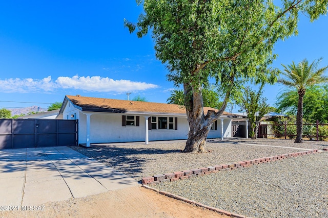 view of ranch-style home