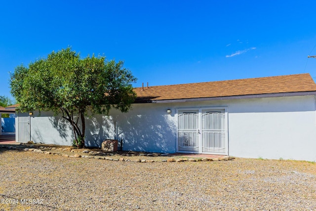 view of back of property