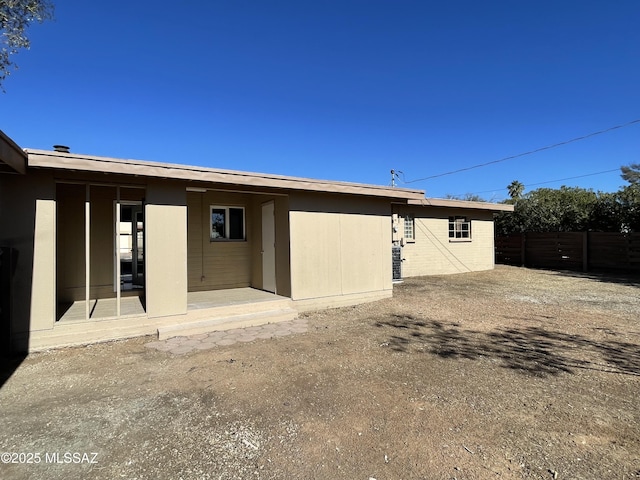 view of rear view of property