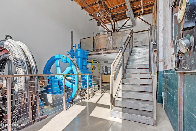 interior space with concrete flooring