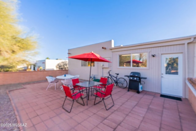 view of patio / terrace with area for grilling