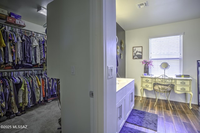 bathroom with vanity