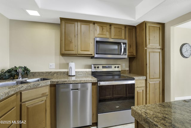 kitchen featuring sink and appliances with stainless steel finishes