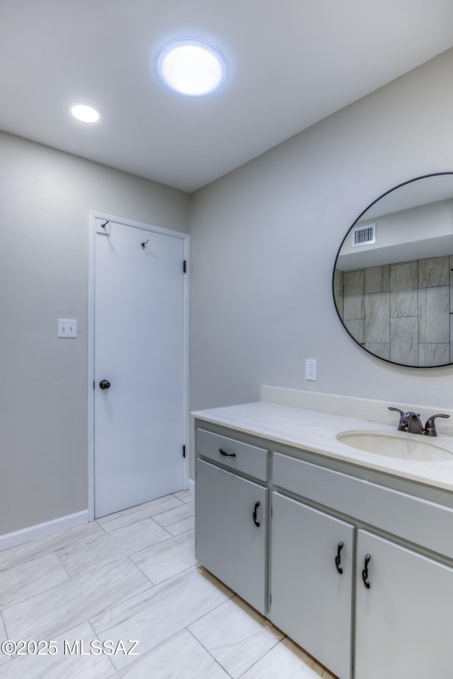 bathroom featuring vanity