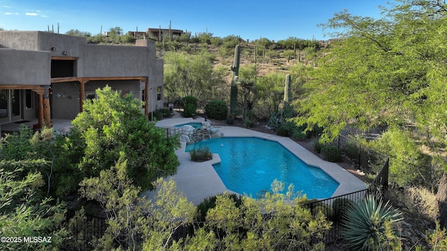 view of pool with a patio area