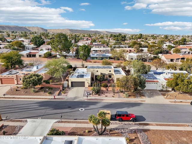 aerial view featuring a mountain view