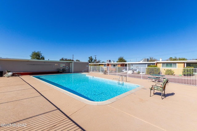 view of pool with a patio