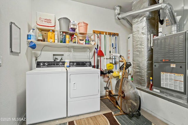 laundry area featuring washer and clothes dryer