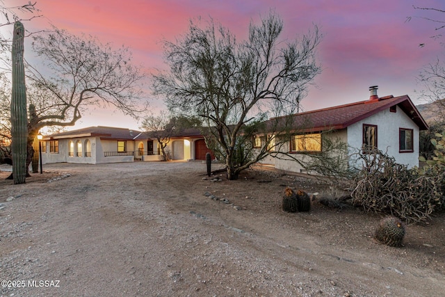 view of ranch-style home