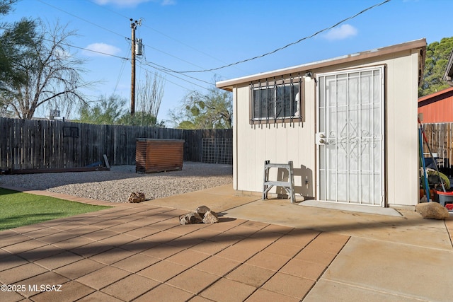 view of outdoor structure