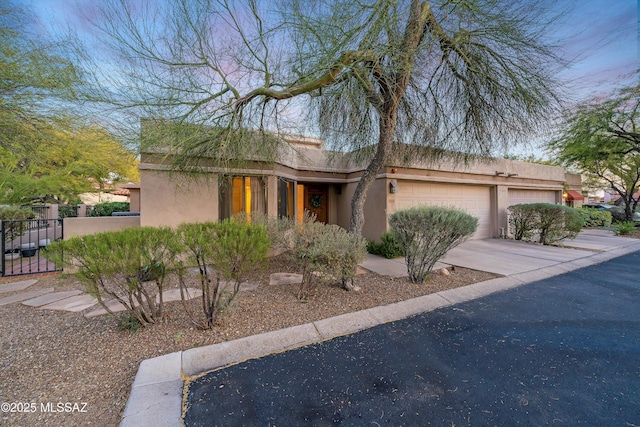 view of front of house featuring a garage