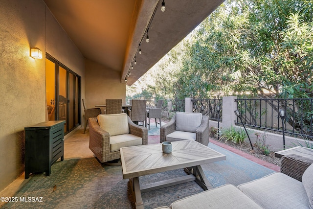 view of patio / terrace featuring outdoor lounge area