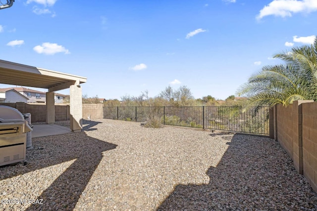 view of yard featuring a patio