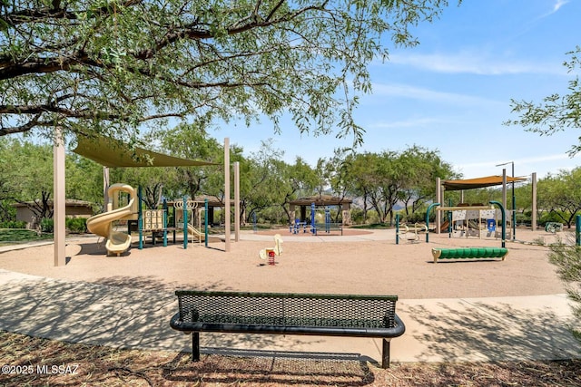 view of jungle gym